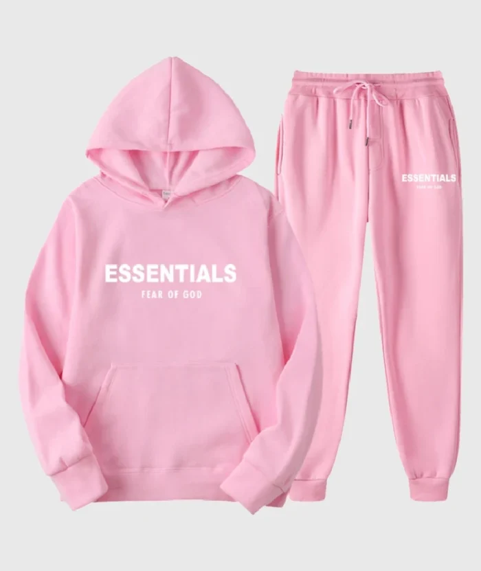 Essentials Fear of God Anzug Rosa (1)