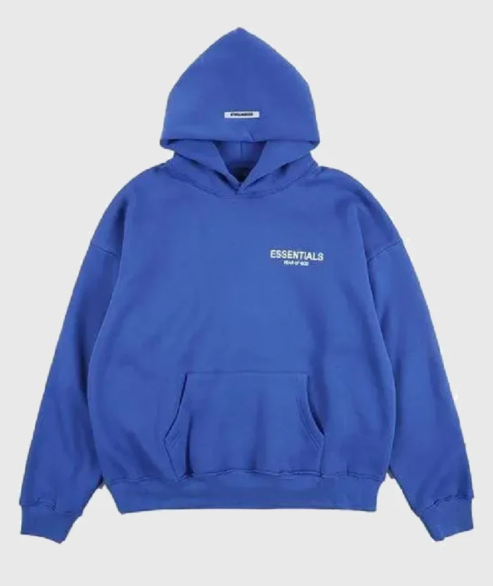 Essentials Fear of God Hoodie Blau (1)